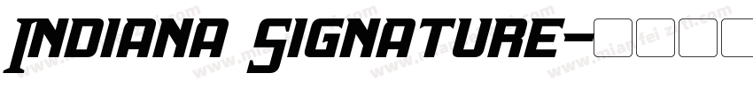Indiana Signature字体转换